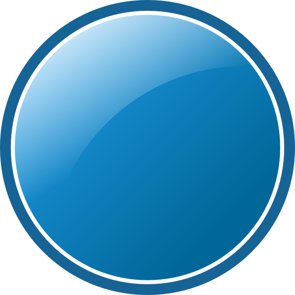 Glossy Blue Circle Clip Art At Clker - Blue Circle Logo Png (600x600), Png Download