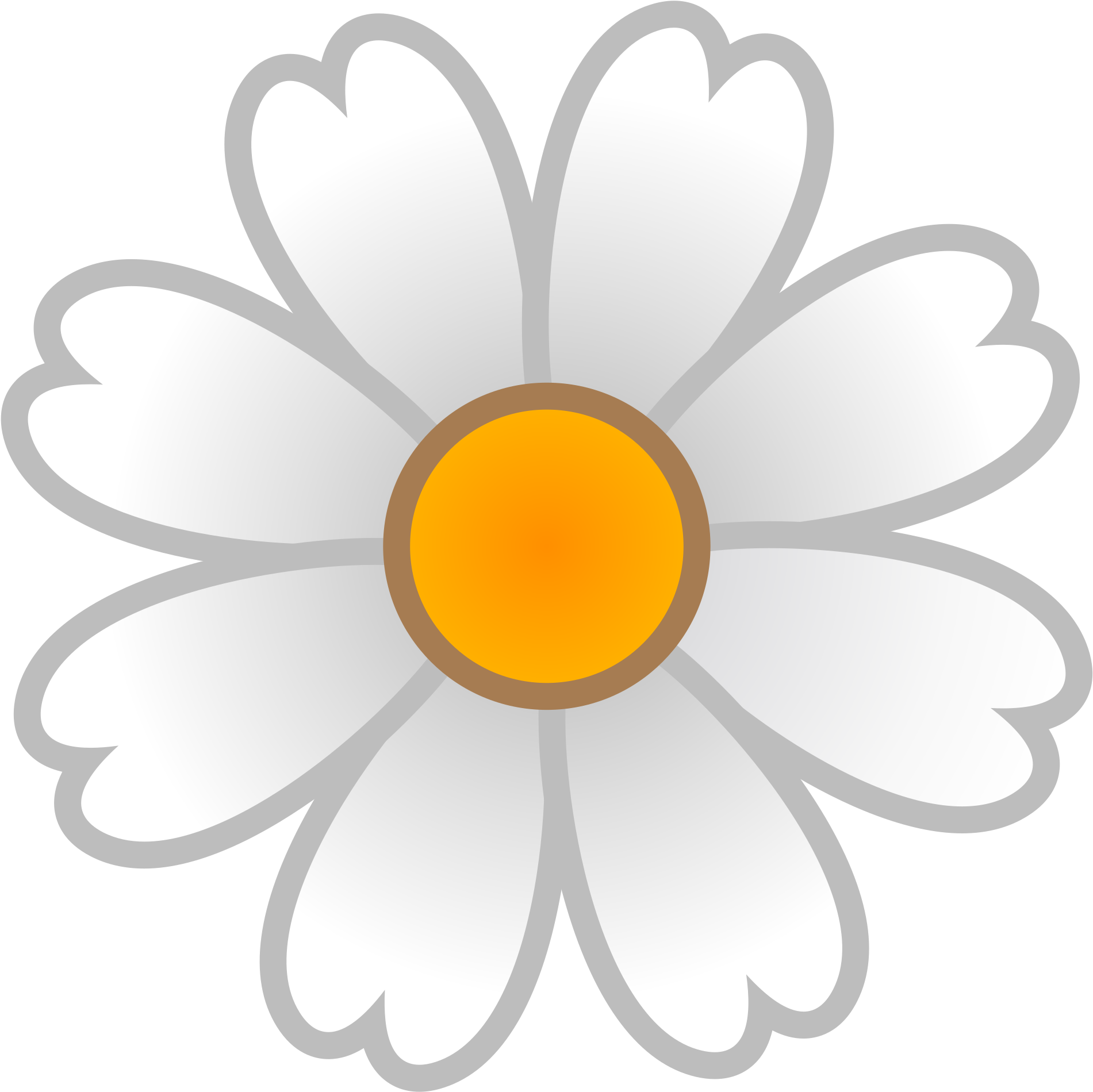 Open - White Flower Emoji Png (2000x2000), Png Download