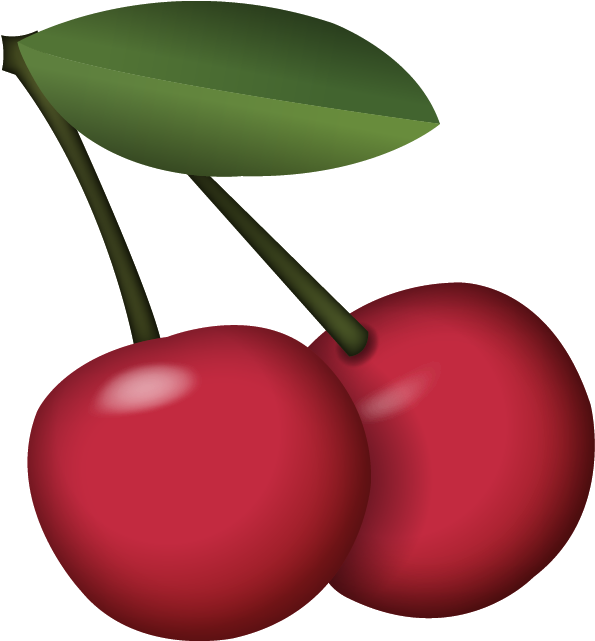 Cherry Clipart Emoji - Cherry Emoji Png (600x600), Png Download