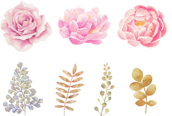 Watercolor Flowers Png Transparent Background - Printable Watercolor Stickers (658x500), Png Download