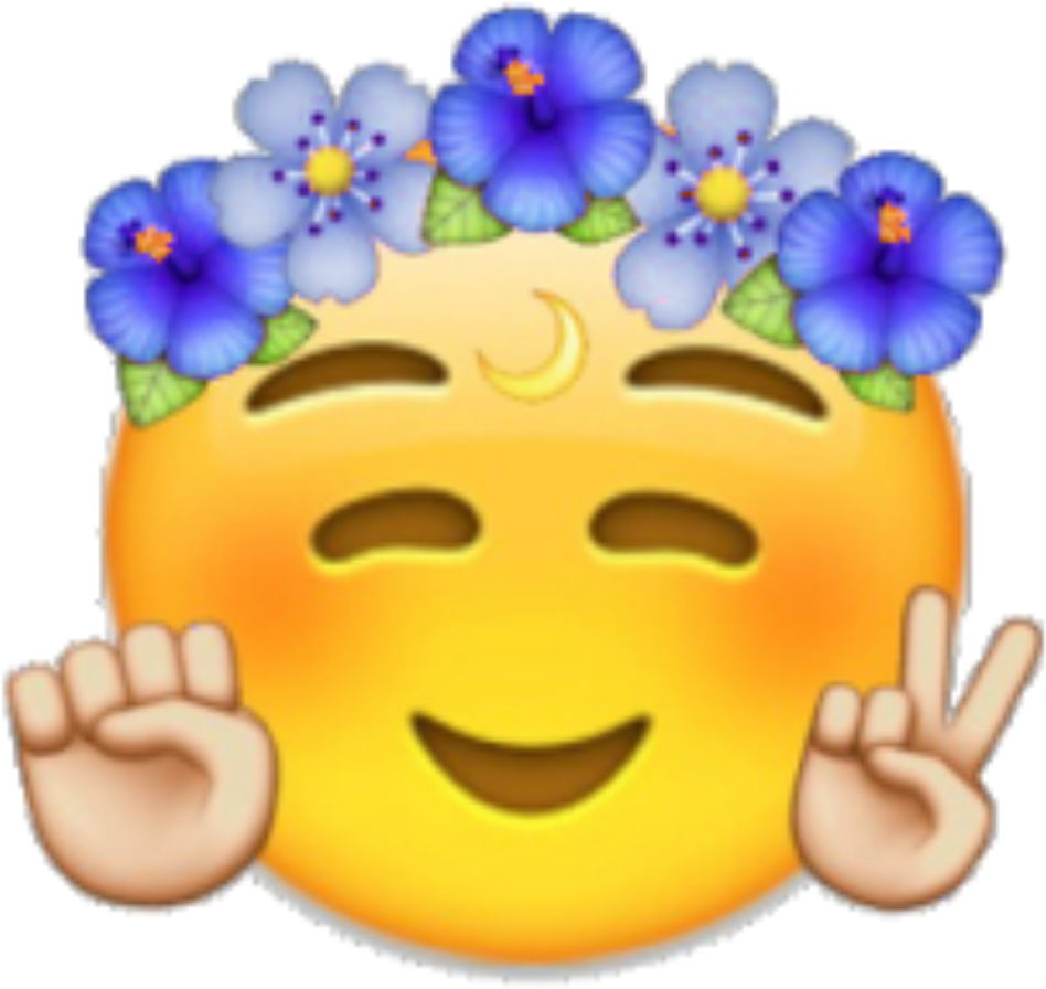 Emoji Emojis Cool Flowercrown Crown Coachella Emoji Free