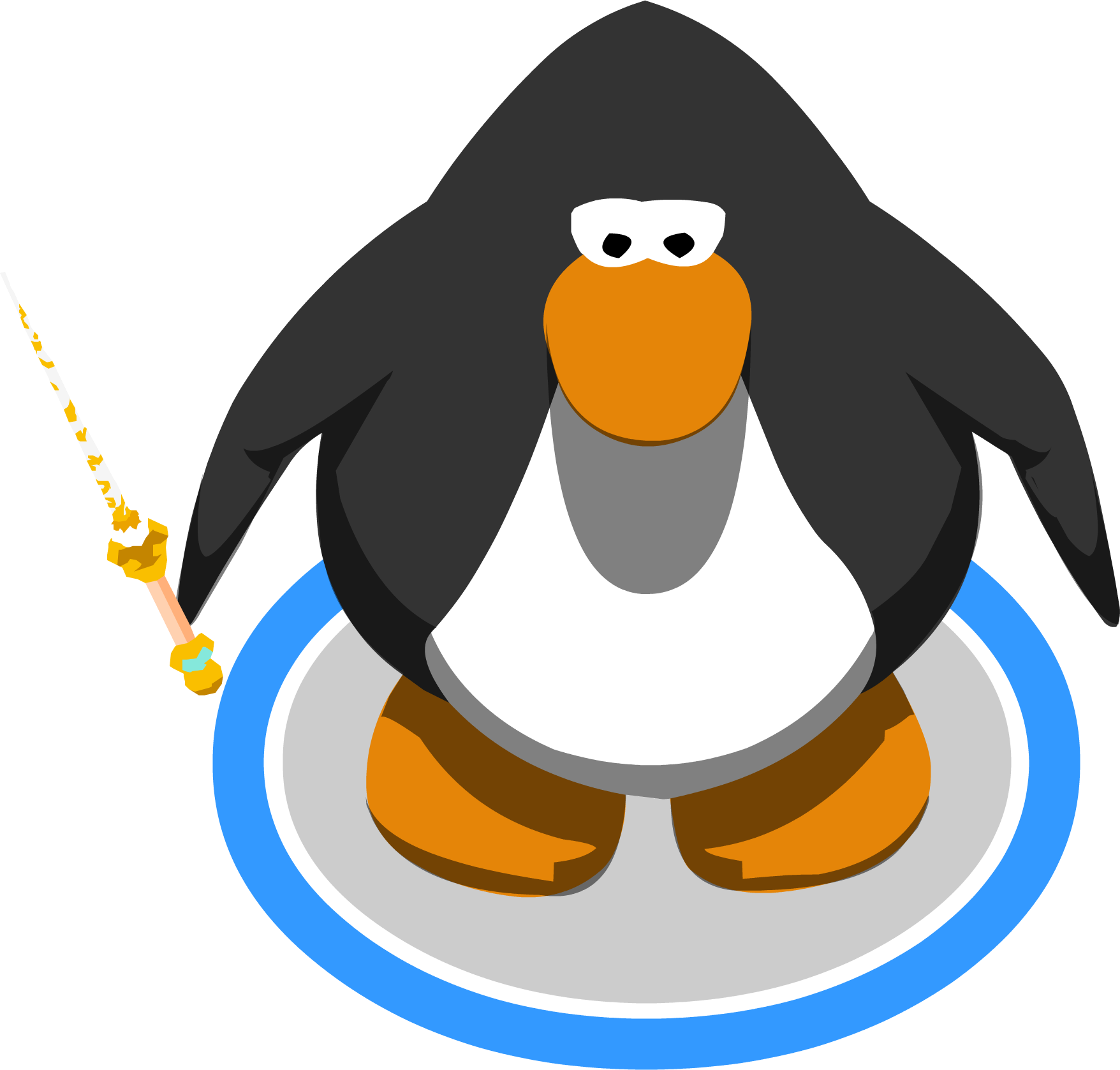 Fairy Godmother's Wand In-game - Club Penguin Vuvuzela (1756x1677), Png Download