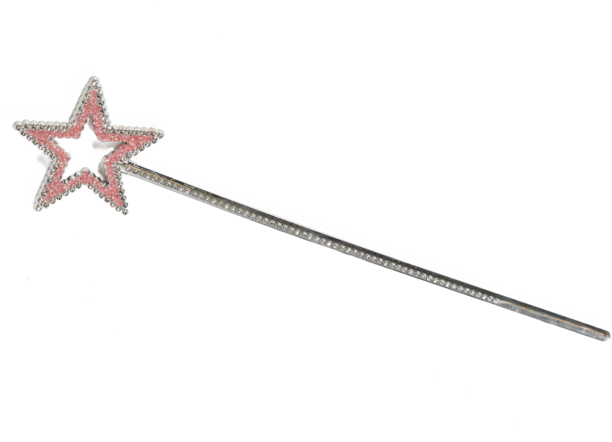 Sparkly Pink Star Wand For Ballerinas And Fairies Little - Babyballet (900x900), Png Download