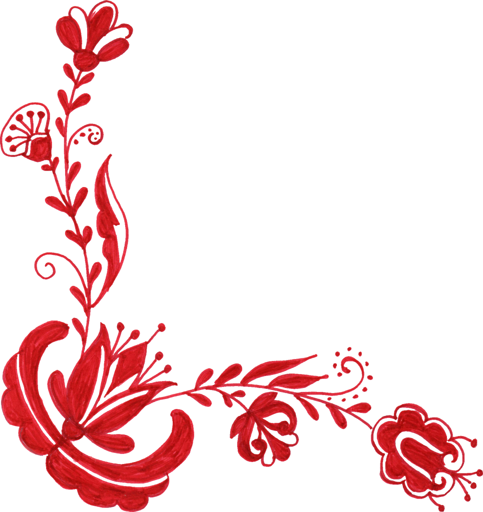 Png File Size - Floral Corner Designs Png (965x1024), Png Download