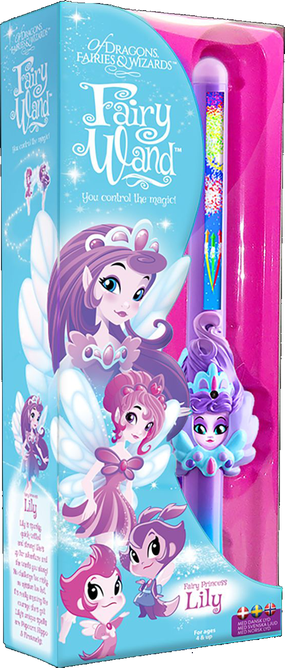 Wizard Wand Fairy Lily Purple, , Large (560x1309), Png Download