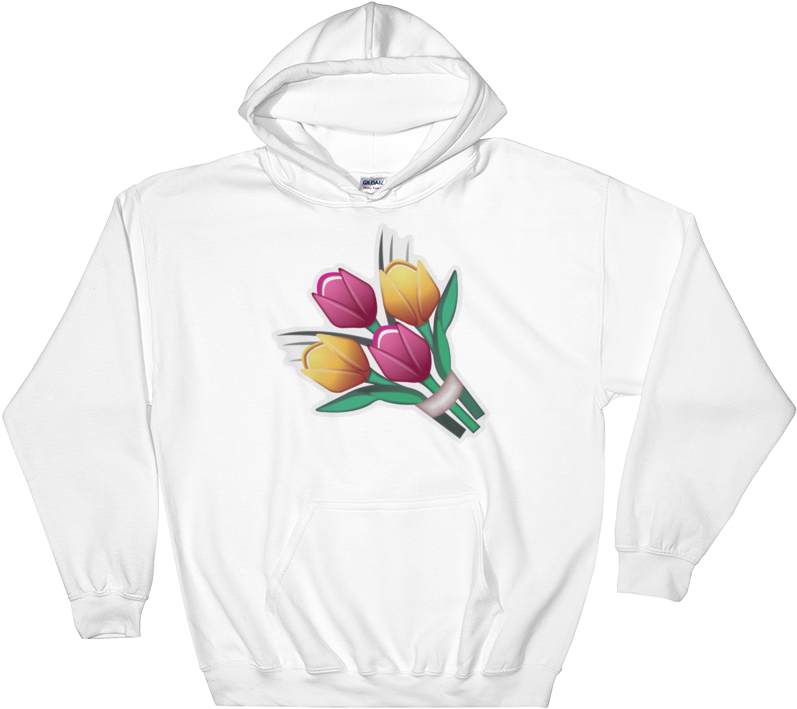 Emoji Hoodie - Bouquet-just Emoji - Hoodie (1000x1000), Png Download