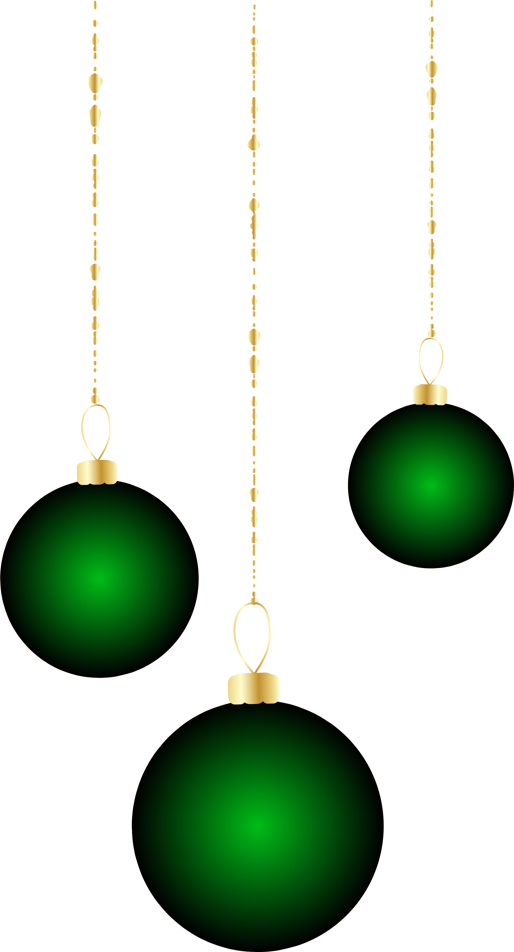 Transparent Christmas Green Ornaments Png Clipart - Christmas Ornament (2235x4005), Png Download