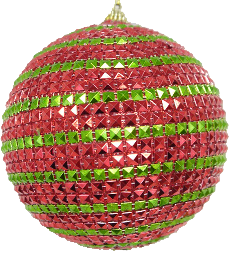 Red Green Pippa Ball Ornaments Set Of - Ball (480x510), Png Download