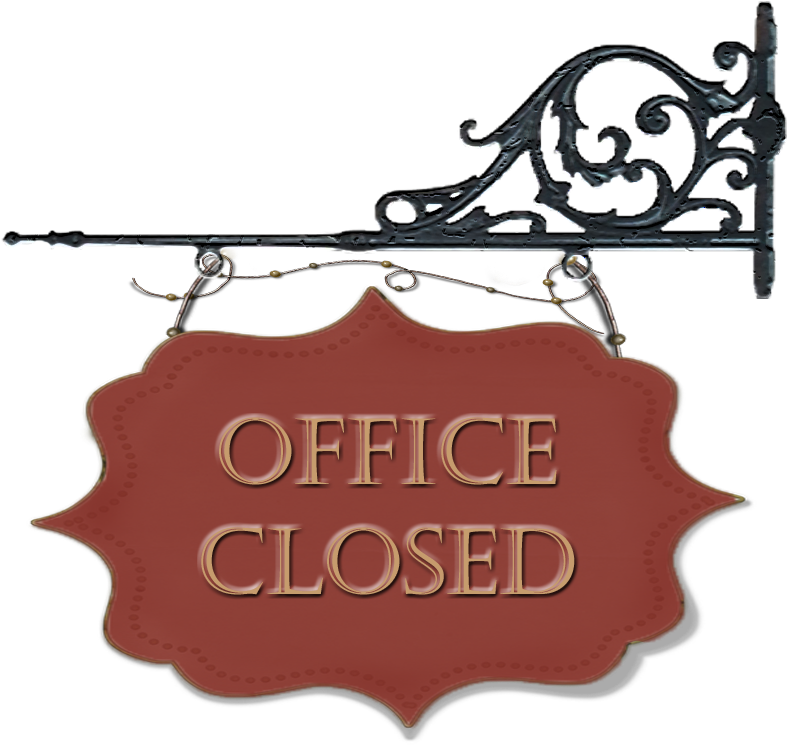 Thanksgiving Printable - Bingo - Raindanceirrigation - Office Closed Sign (848x781), Png Download