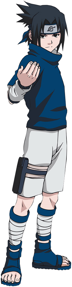 Sasuke Uchiha - Naruto Uchiha Sasuke Chunin Exam Cosplay Costume (247x980), Png Download