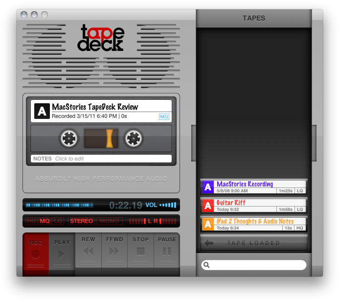 Much Like Tinyvox Which We Looked At Recently, You'd - Tape Deck (706x626), Png Download