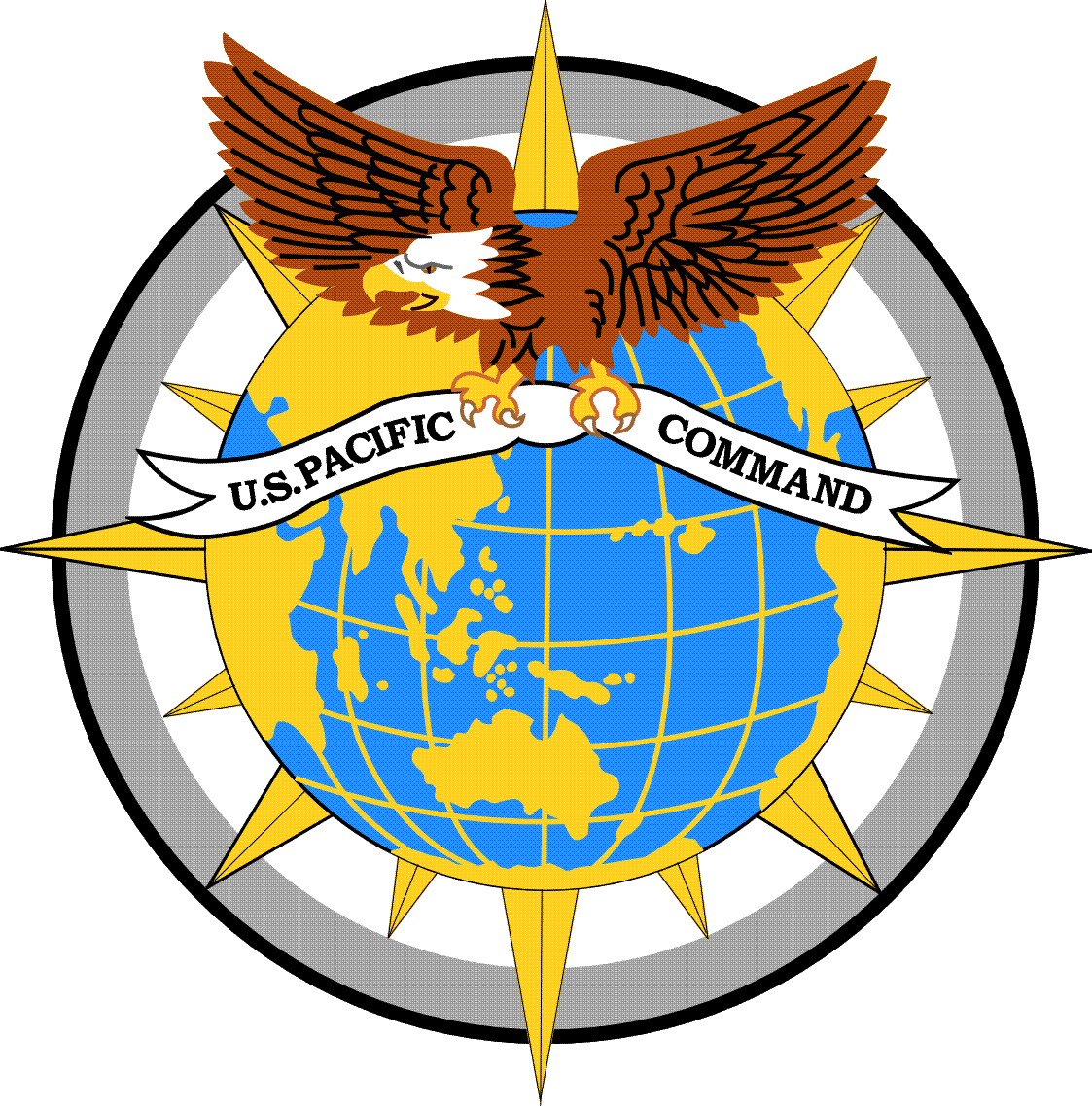 United States Pacific Command - Us Pacific Command (1123x1138), Png Download