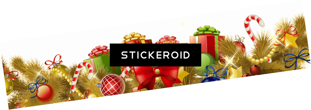 Beautiful Christmas Footer Gifts Balls Gold - Christmas Ornament (1224x432), Png Download