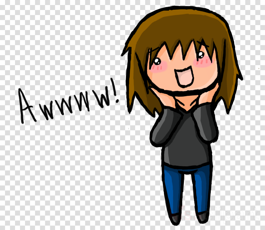 Awww Anime Clipart Internet Youtube - Cartoon (900x780), Png Download