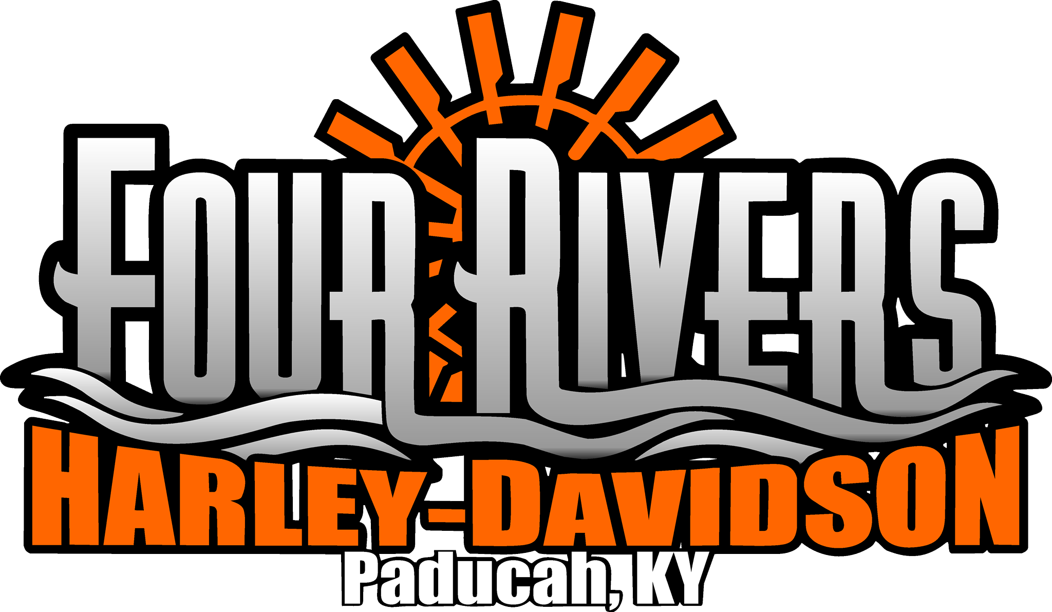 Harley Davidson Clip Art New Used Motorcycle Dealer - Four Rivers Harley Davidson (2048x1191), Png Download