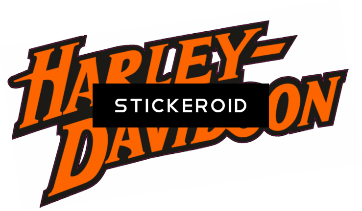Harley Davidson Logo - Harley Davidson Orange Logo (739x432), Png Download