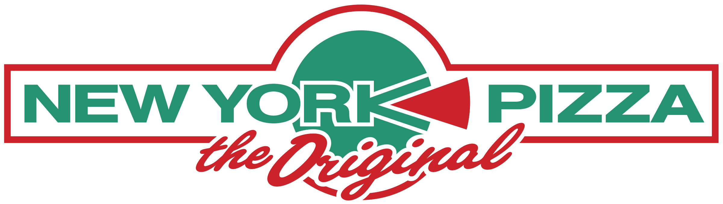 New York Pizza Logo Png Transparent - New York Pizza Logo Png (2400x678), Png Download