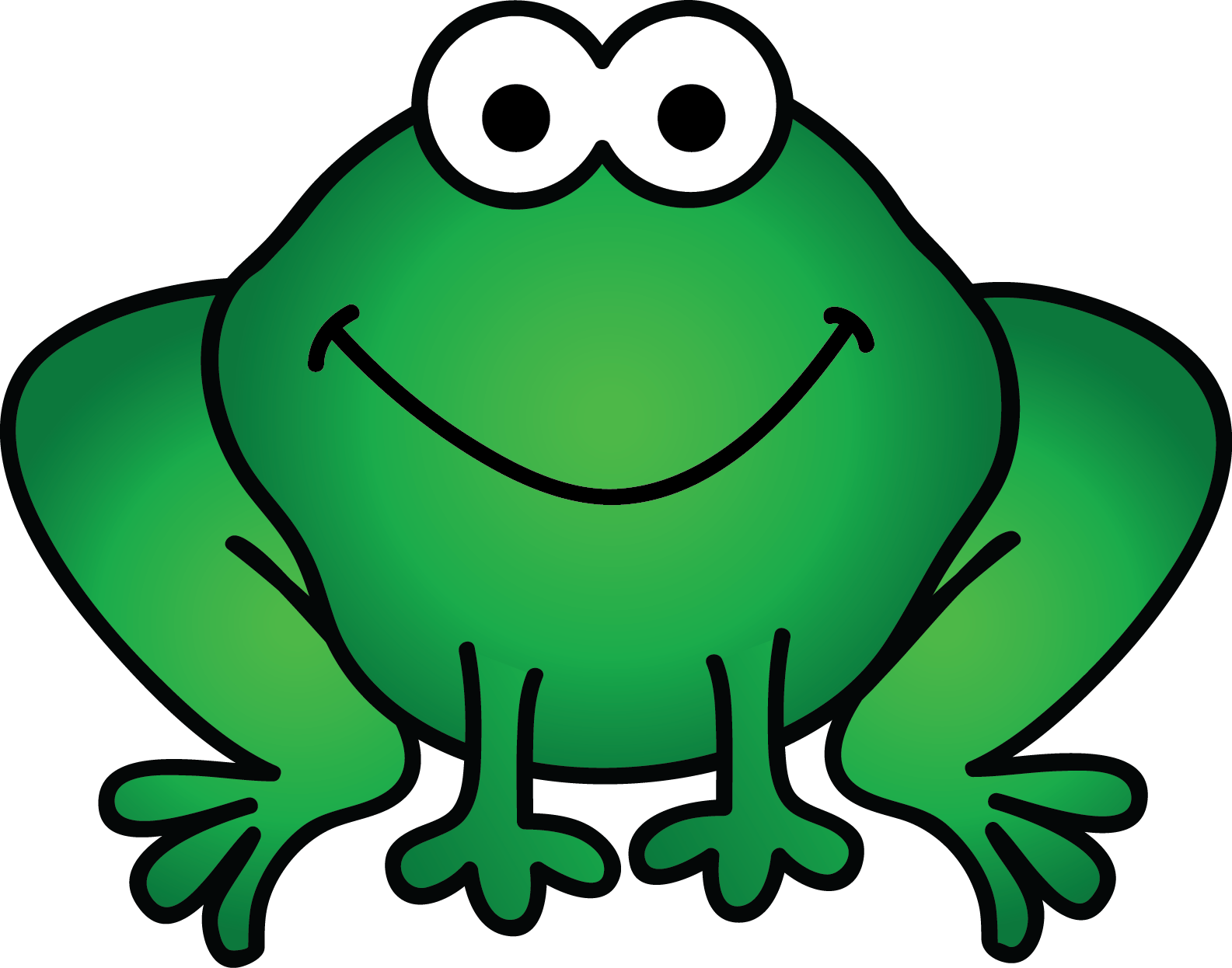 Clipart Info - Counting Up Frog (1585x1246), Png Download