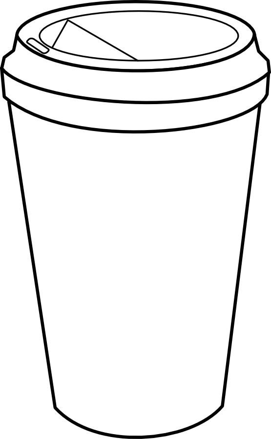 Coffee To Go Clipart - Paper Coffee Cup Clip Art (555x898), Png Download