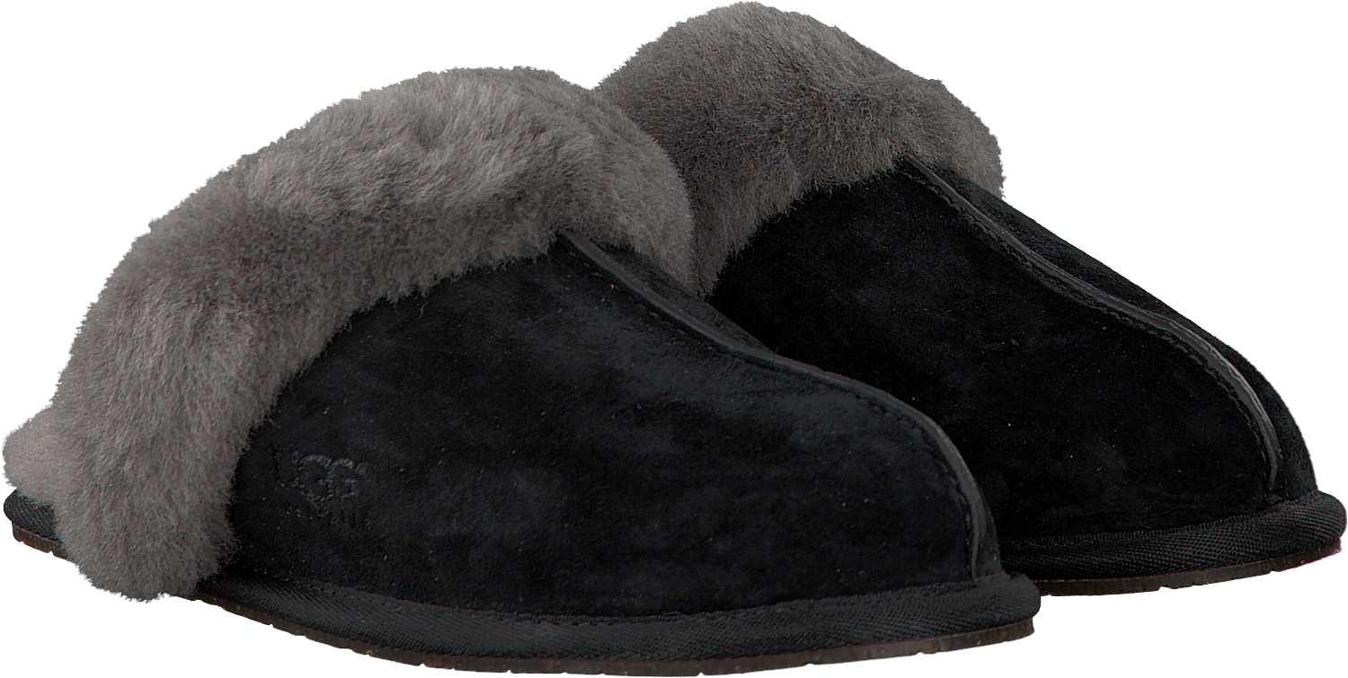 Ugg Chaussons Scuffette Ii En Noir - Slip-on Shoe (1500x769), Png Download