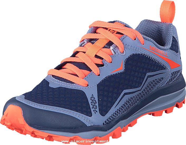 Merrell All Out Crush Light Crown Blue 58796-00 Womens - Shoe (705x550), Png Download
