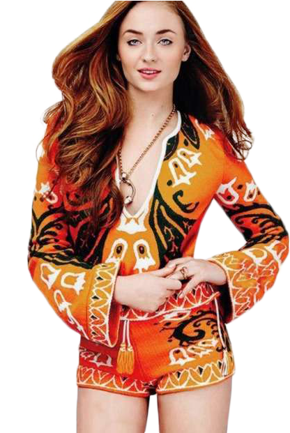 Sophie Turner Png Image - Jean Grey Apocalypse Costume (500x620), Png Download