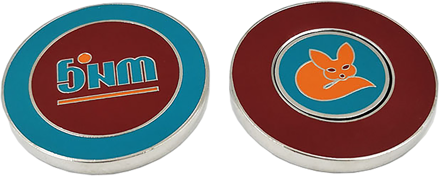Metal Poker Chip Ball Marker - Casino Token (900x900), Png Download
