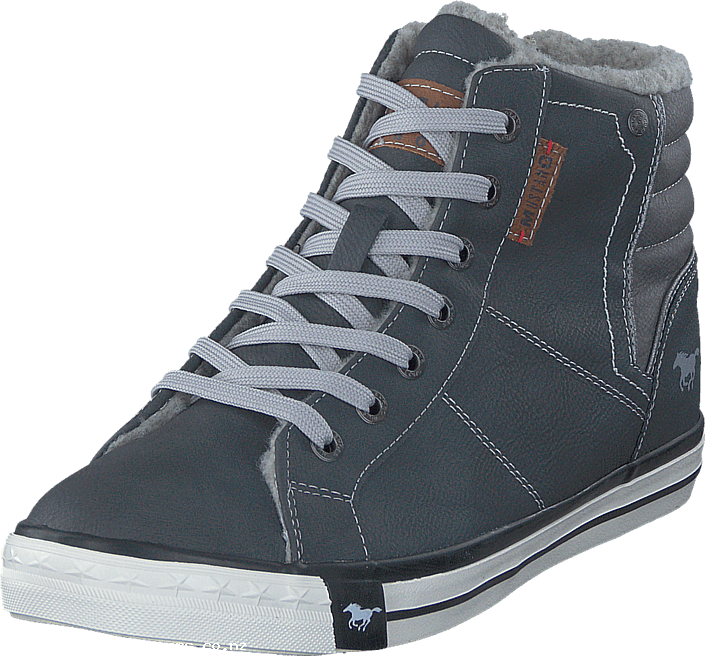 Mustang 5024602 Youth High Top Sneaker Graphite 53191-00 - High-top (705x656), Png Download