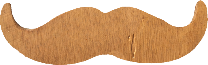 Basic Wood Small Moustache - Green (800x800), Png Download