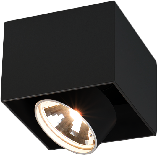 Single Surface Mounted Spotlight Box Black - Mawa Design Wittenberg Deckenleuchte Wi-ab-1e-kb Grau (600x600), Png Download