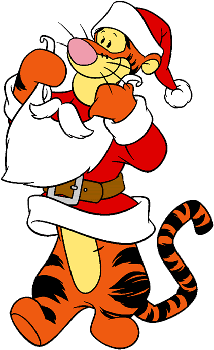 Graphic Royalty Free Clip Art Disney Galore Eeyore - Tigger Christmas (450x692), Png Download