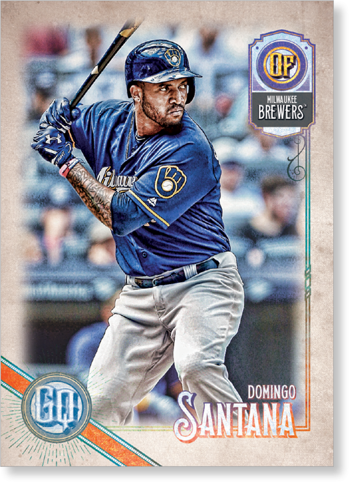 Domingo Santana Baseball Cards (2000x2000), Png Download