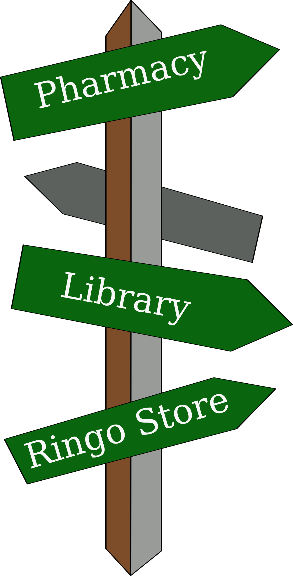 This Free Icons Png Design Of Signpost In Color (1004x1970), Png Download