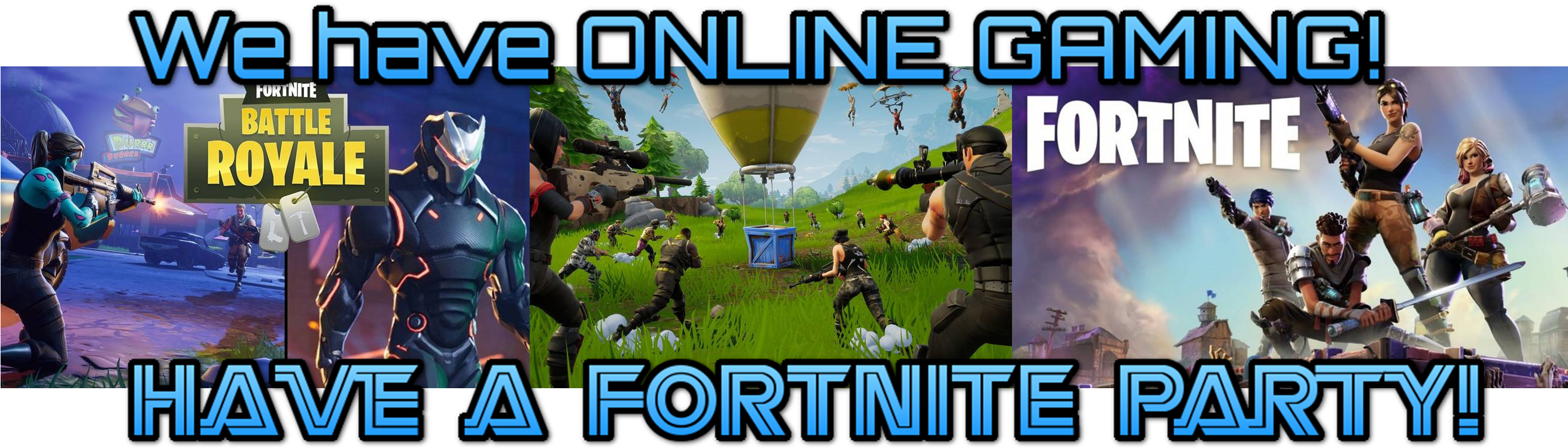 Our Video Game Truck Is The Perfect Draw For Lock-in - Epic Games Fortnite Xbox One Game (2619x780), Png Download