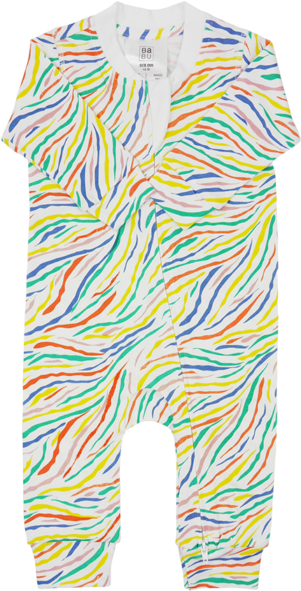 Multi Colour Zebra Print Onsie - Onesie (644x878), Png Download