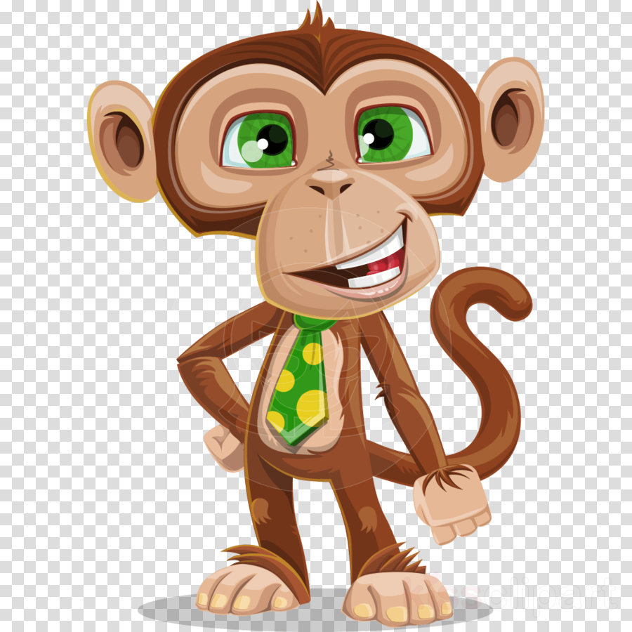 Download Cartoon Monkey Png Clipart Cartoon Clip Art - Animated Monkey PNG  Image with No Background 