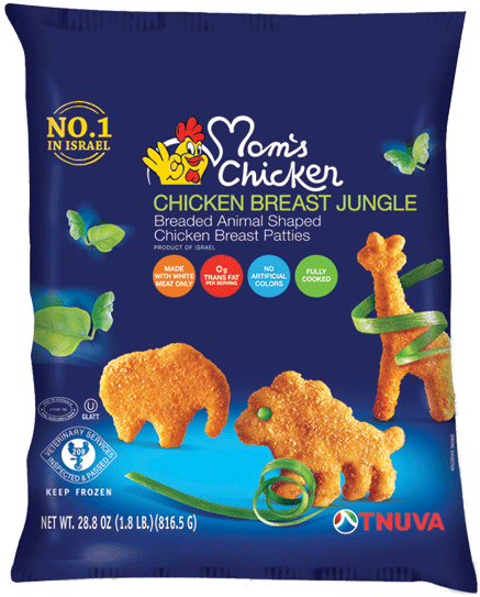 Chicken Breast Jungle Shapes - Moms Chicken Chicken Tenders, Sesame Breaded - 16 Oz (510x640), Png Download