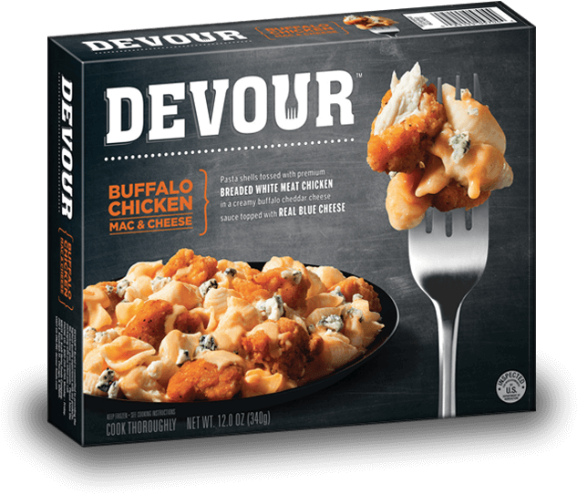 Tv Dinner Box Png - Devour Buffalo Mac And Cheese (660x600), Png Download