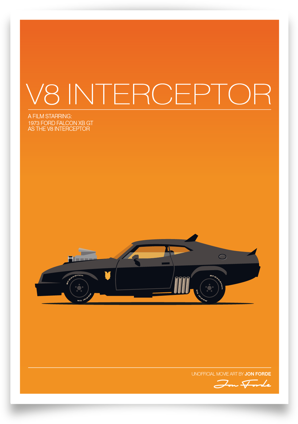 Download Ford Xb Falcon From Mad Max V8 Interceptor A3 Movie Poster Interceptor Mad Max Png Image With No Background Pngkey Com