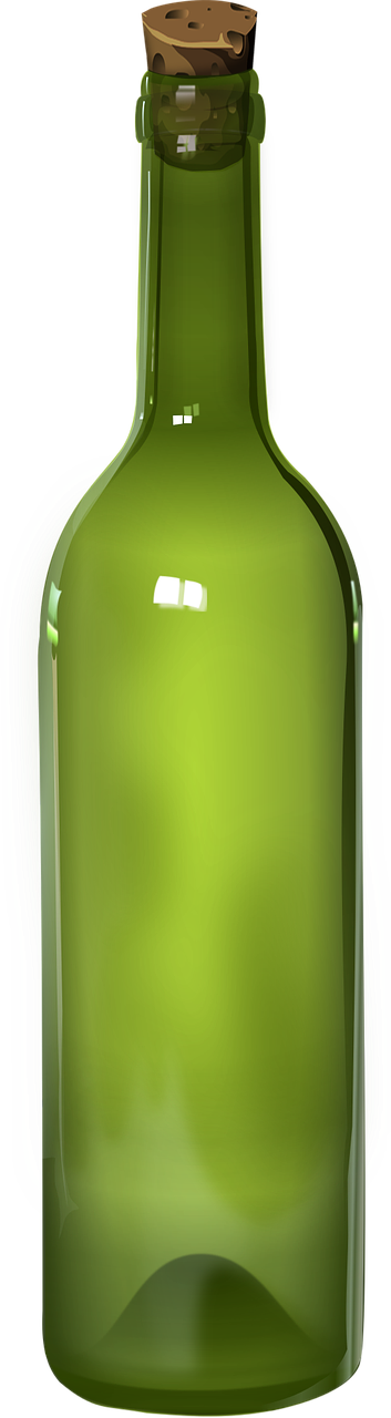 Bottle,vacuum,cap,empty Bottle,wine,bottle Of Wine,realistic - Wine (353x1280), Png Download