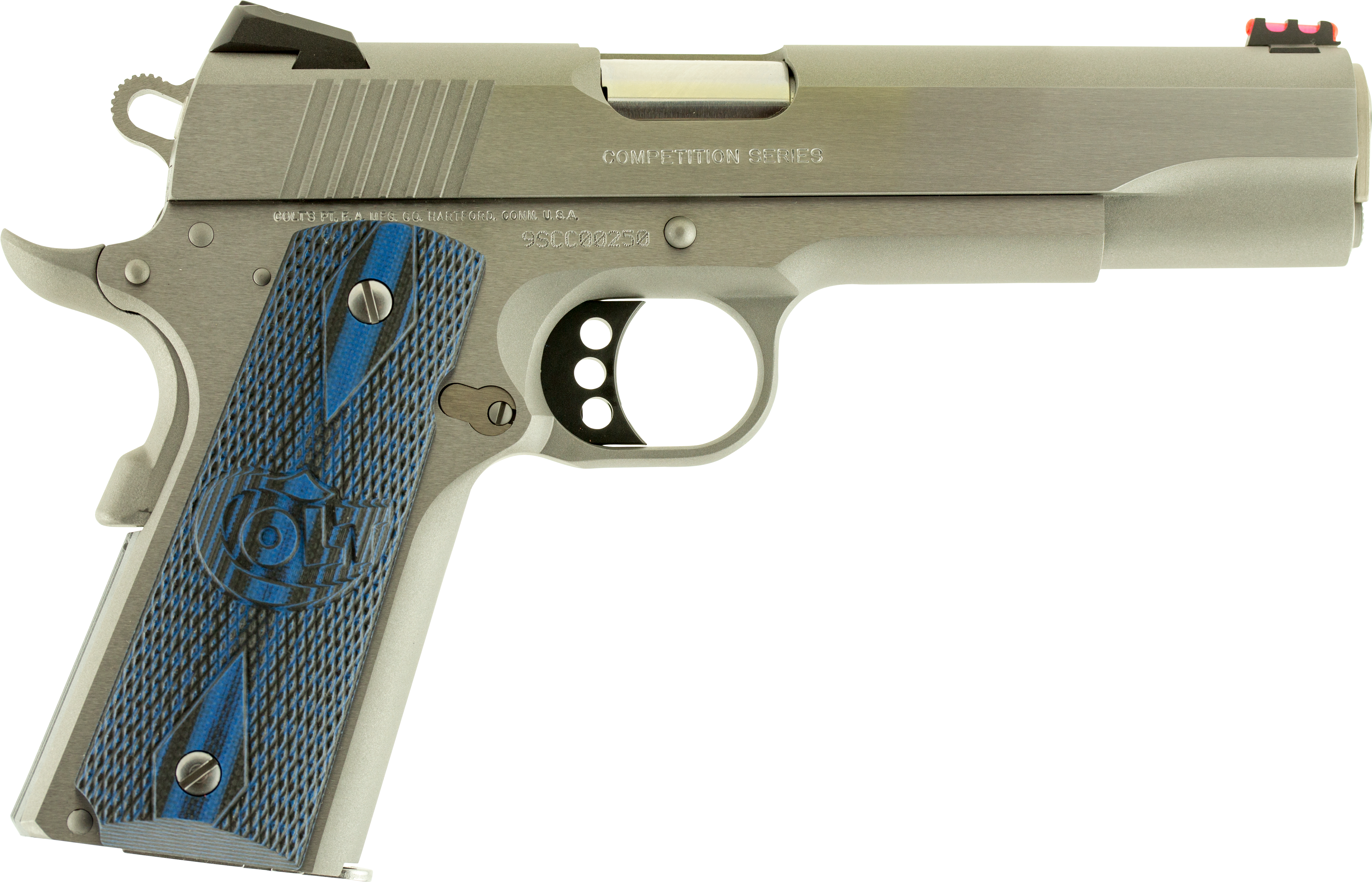 Png Black And White Library 1911 Clip 38 Super - Colt Competition 70 Series (4991x3231), Png Download
