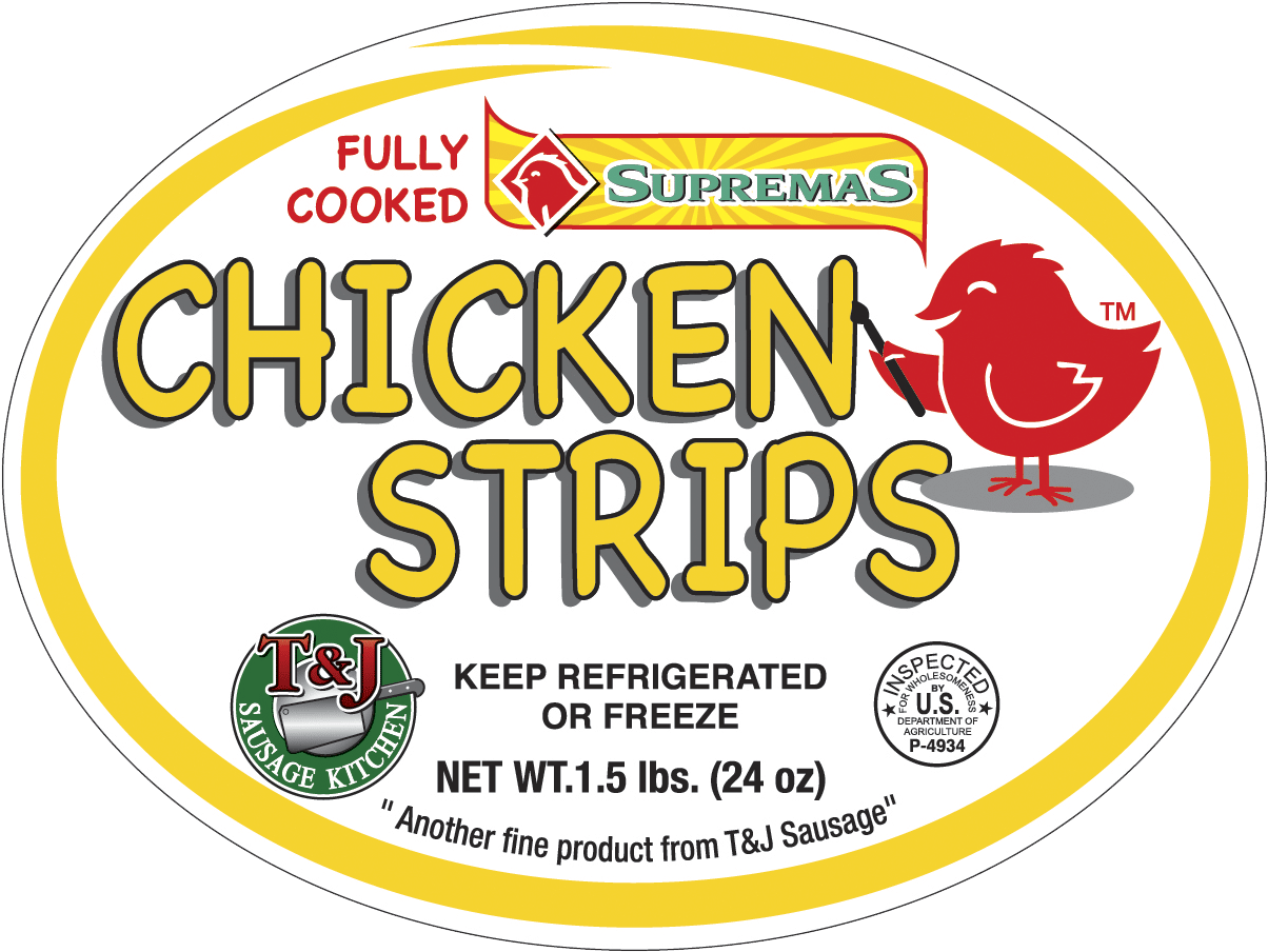 Supremas Chicken Strips - Chicken (2100x1500), Png Download