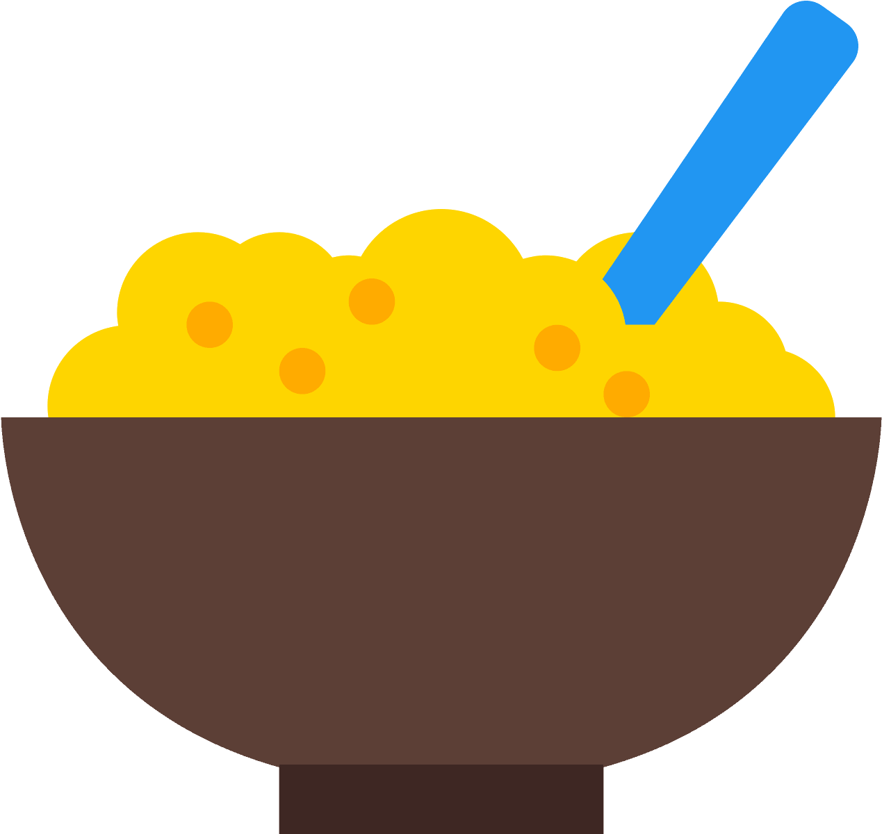 This Icon Is Has A Bowl With Porridge Inside Of It - Porridge (1600x1600), Png Download