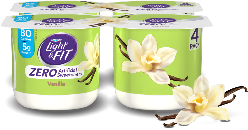 Vanilla4pk Fruit - Yogurt (1024x728), Png Download