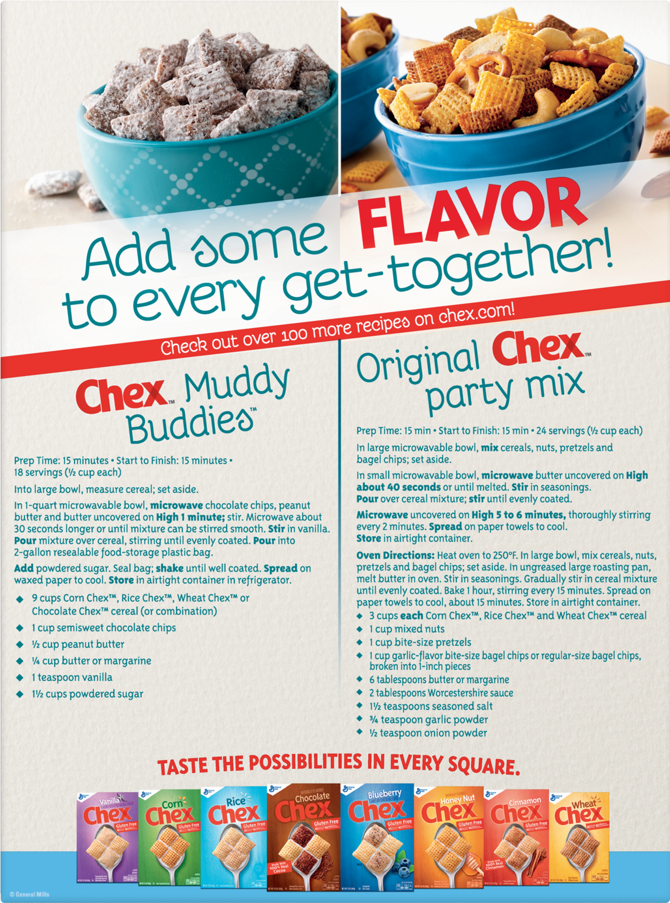 Rice Chex Cereal, Gluten-free Cereal, 18 Oz - Baked Goods (1800x1800), Png Download