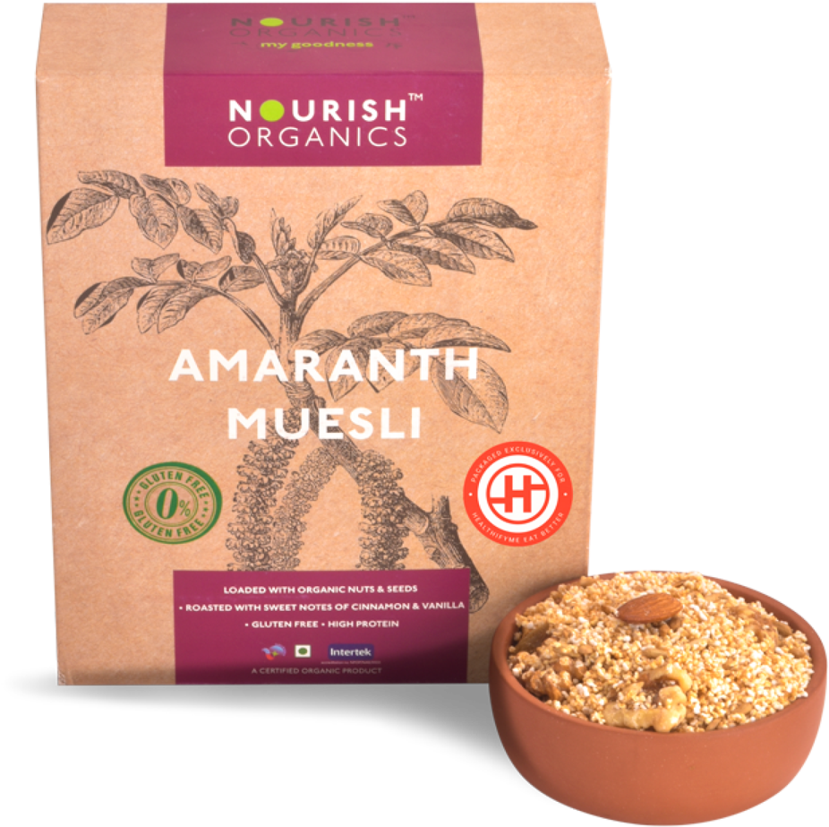 Nourish Organics Amaranth Muesli, 300g (1200x1200), Png Download