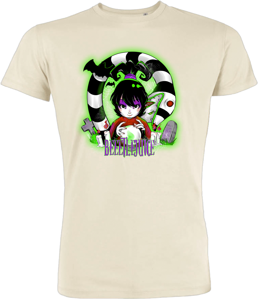 Psychodelicia Beetlejuice T Shirt Stanley T Shirt Beige - Beetlejuice Kid Shirts (1044x1044), Png Download