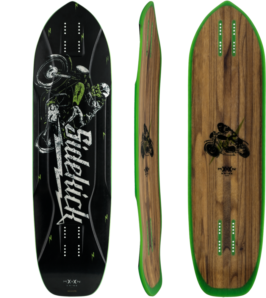 Moonshine Mfg 2018 Sidekick Longboard Skateboard Deck - Moonshine Sidekick (1000x1000), Png Download