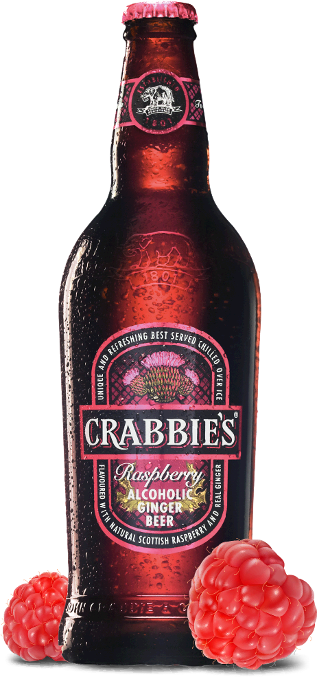 Scottish Raspberry Bottle - Crabbies Orange Ginger Beer - 16.9 Fl Oz Bottle (535x985), Png Download