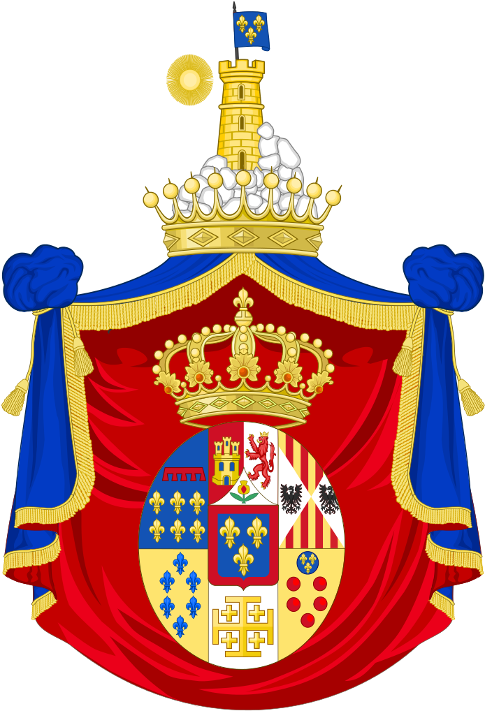 Coat Of Arms Of Prince Alfonso, Count Of Caserta - Count Coat Of Arms (715x1024), Png Download
